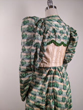 Load image into Gallery viewer, 1890s Green Leaf Pattern Dress | Study + Display