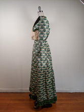Load image into Gallery viewer, 1890s Green Leaf Pattern Dress | Study + Display