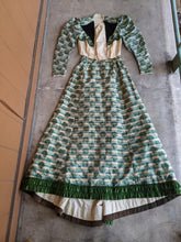 Load image into Gallery viewer, 1890s Green Leaf Pattern Dress | Study + Display