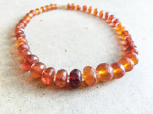 Load image into Gallery viewer, 19th c. Faceted Amber Necklace