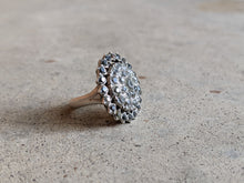 Load image into Gallery viewer, Early 19th c. Black Dot Paste Silver Ring