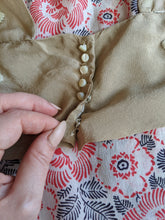 Load image into Gallery viewer, 1920s Silk Floral Dress