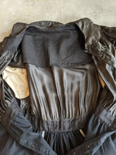 Load image into Gallery viewer, 1910s Black Silk + Wool Dress