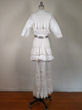 Load image into Gallery viewer, 1910s Flower Motif Lingerie Dress
