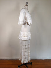 Load image into Gallery viewer, 1910s Flower Motif Lingerie Dress