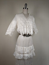 Load image into Gallery viewer, 1910s Flower Motif Lingerie Dress