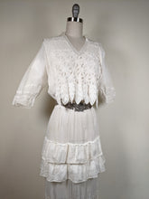 Load image into Gallery viewer, 1910s Flower Motif Lingerie Dress