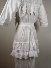 Load image into Gallery viewer, 1910s Flower Motif Lingerie Dress