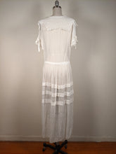 Load image into Gallery viewer, C. 1920s Cotton Gauze Dress