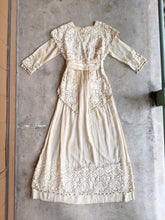 Load image into Gallery viewer, Early 1910s Crochet Lace Dress
