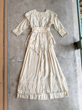 Load image into Gallery viewer, Early 1910s Crochet Lace Dress