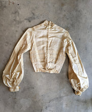 Load image into Gallery viewer, 1900s Cream Silk Shirt-Waist | Study + Display