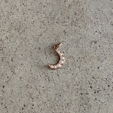 Load image into Gallery viewer, 1910s Crescent Moon Seed Pearl Charm