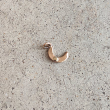 Load image into Gallery viewer, 1910s Crescent Moon Seed Pearl Charm