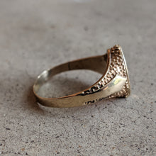 Load image into Gallery viewer, 14k Gold Celestial Signet Ring c. Turn of the Century