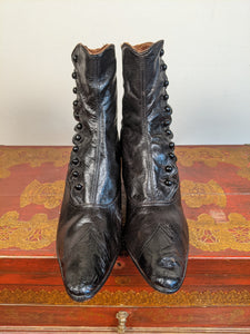 1890s Black Side Button Boots