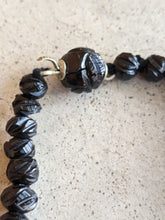 Load image into Gallery viewer, c. 1860s Carved Jet Bead Necklace