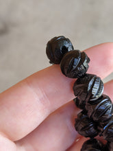 Load image into Gallery viewer, c. 1860s Carved Jet Bead Necklace
