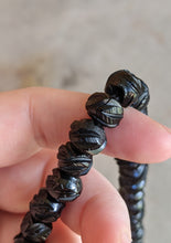 Load image into Gallery viewer, c. 1860s Carved Jet Bead Necklace