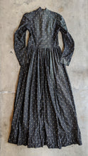 Load image into Gallery viewer, c. 1890s-1900s Dark Indigo Calico Dress