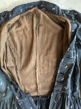 Load image into Gallery viewer, c. 1890s-1900s Dark Indigo Calico Dress