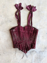 Load image into Gallery viewer, 19th c. Purple Velvet Swiss Waist