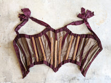 Load image into Gallery viewer, 19th c. Purple Velvet Swiss Waist