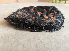 Load image into Gallery viewer, 1930s-1940s Orange + Black Beaded Purse