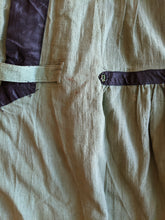 Load image into Gallery viewer, 1920s Green Linen Dress