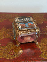 Load image into Gallery viewer, 19th c. Ormolu Beveled Glass Jewelry Casket