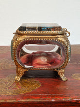 Load image into Gallery viewer, 19th c. Ormolu Beveled Glass Jewelry Casket