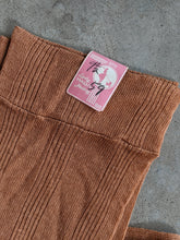 Load image into Gallery viewer, 1940s Cotton + Rayon Orange Stockings