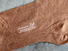 Load image into Gallery viewer, 1940s Cotton + Rayon Orange Stockings
