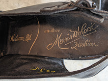 Load image into Gallery viewer, 1940s Black Platform Peep Toe Heels | Sz 6N