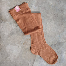 Load image into Gallery viewer, 1940s Cotton + Rayon Orange Stockings