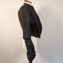 Load image into Gallery viewer, c. 1901 Black Lace Shirt-Waist or Bodice