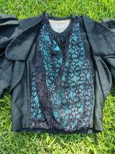 Load image into Gallery viewer, 1890s Green + Black Gigot Sleeve Bodice