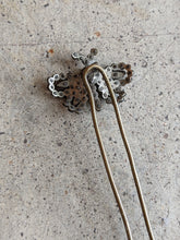 Load image into Gallery viewer, 19th c. Cut Steel Butterfly Hair Pin