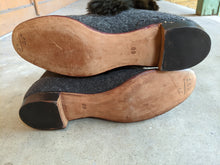 Load image into Gallery viewer, c. 1890s-1900s Felt + Fur Slippers