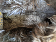 Load image into Gallery viewer, c. 1890s-1900s Felt + Fur Slippers