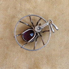 Load image into Gallery viewer, 1900s-1910s Sterling Silver Spider Pendant