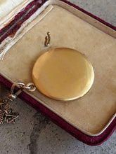 Load image into Gallery viewer, c. 1900s-1910s Locket + Long Guard Chain