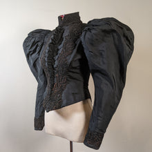 Load image into Gallery viewer, 1890s Silk Faille Gigot Sleeve Bodice