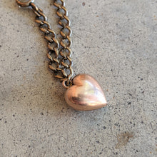 Load image into Gallery viewer, c. 1900s-1910s Puffy Heart Charm Bracelet