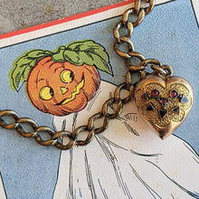 Load image into Gallery viewer, c. 1900s-1910s Puffy Heart Charm Bracelet