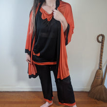 Load image into Gallery viewer, c. 1930s Rayon Pajamas | 3 pc Lounge Set