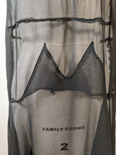 Load image into Gallery viewer, 1920s Black Silk Chiffon + Lace Dress