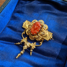 Load image into Gallery viewer, c. 1880s-1890s Celluloid Cameo Brooch