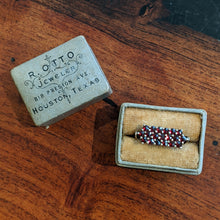 Load image into Gallery viewer, c. 1940s Bohemian Garnet Ring in Box