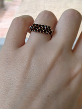 Load image into Gallery viewer, c. 1940s Bohemian Garnet Ring in Box